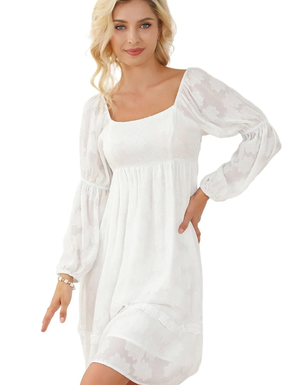 Alluring White Mini Dress