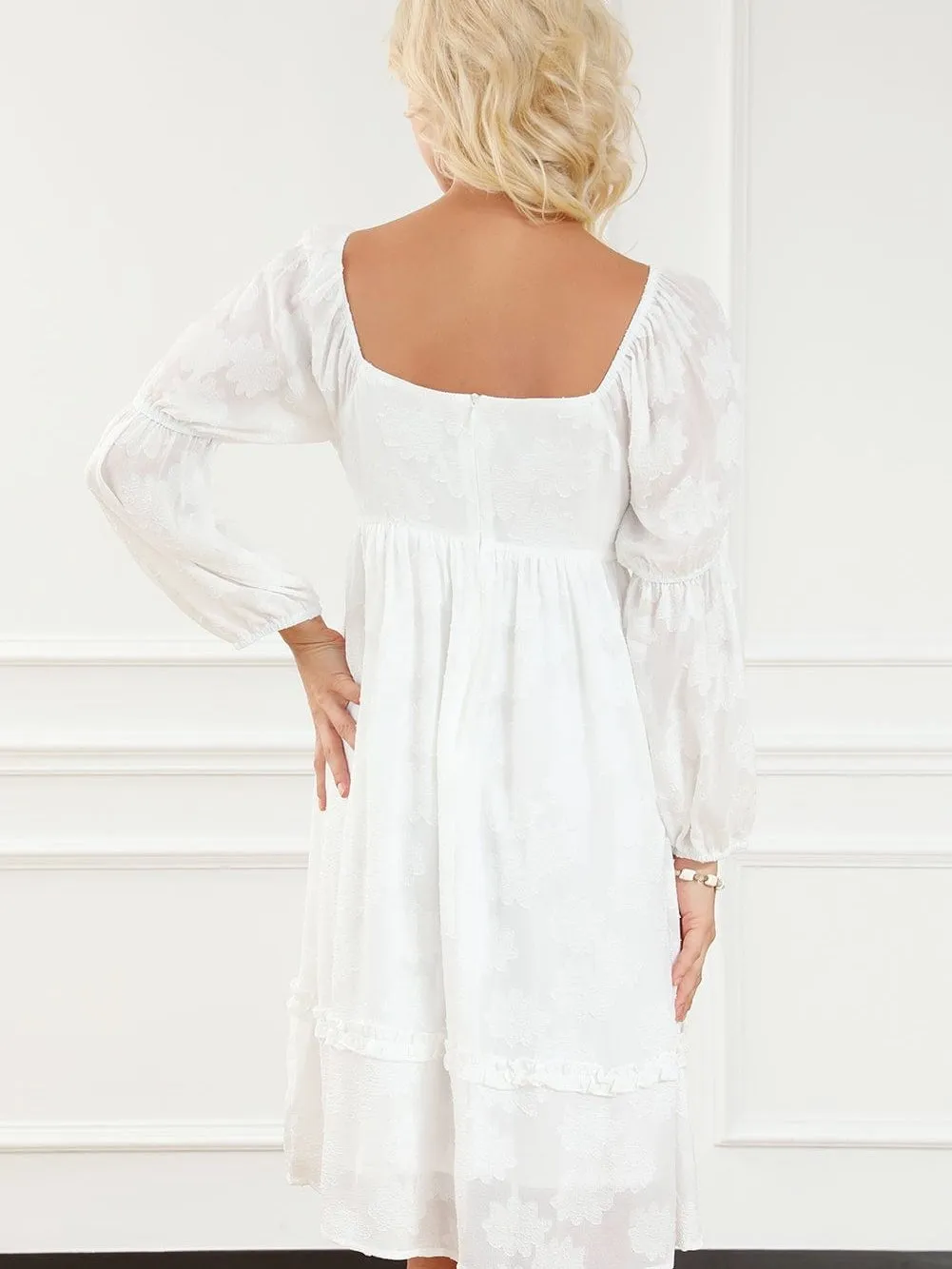 Alluring White Mini Dress