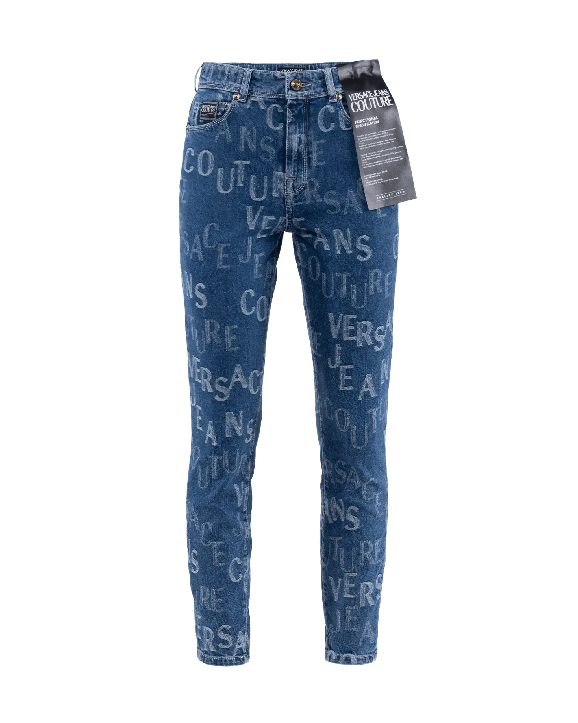 Cropped Logo Skinny Jeans