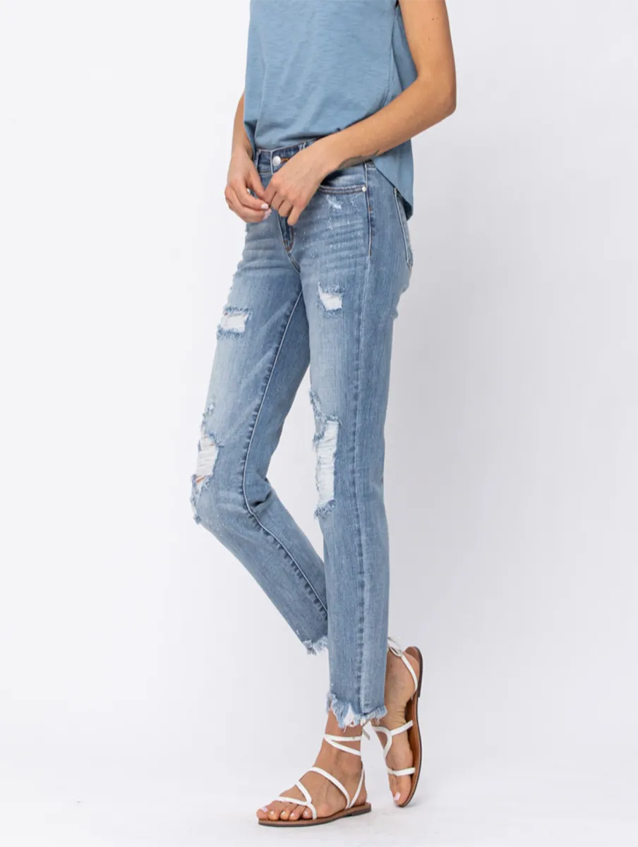 Curvy Zola Mid-Rise Boyfriend by Judy Blue