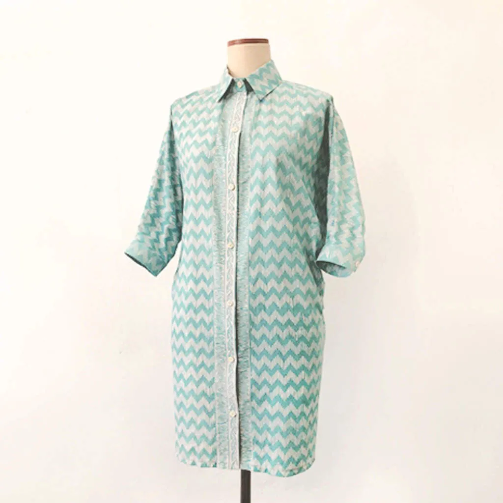 Drop-shoulder Shirtdress