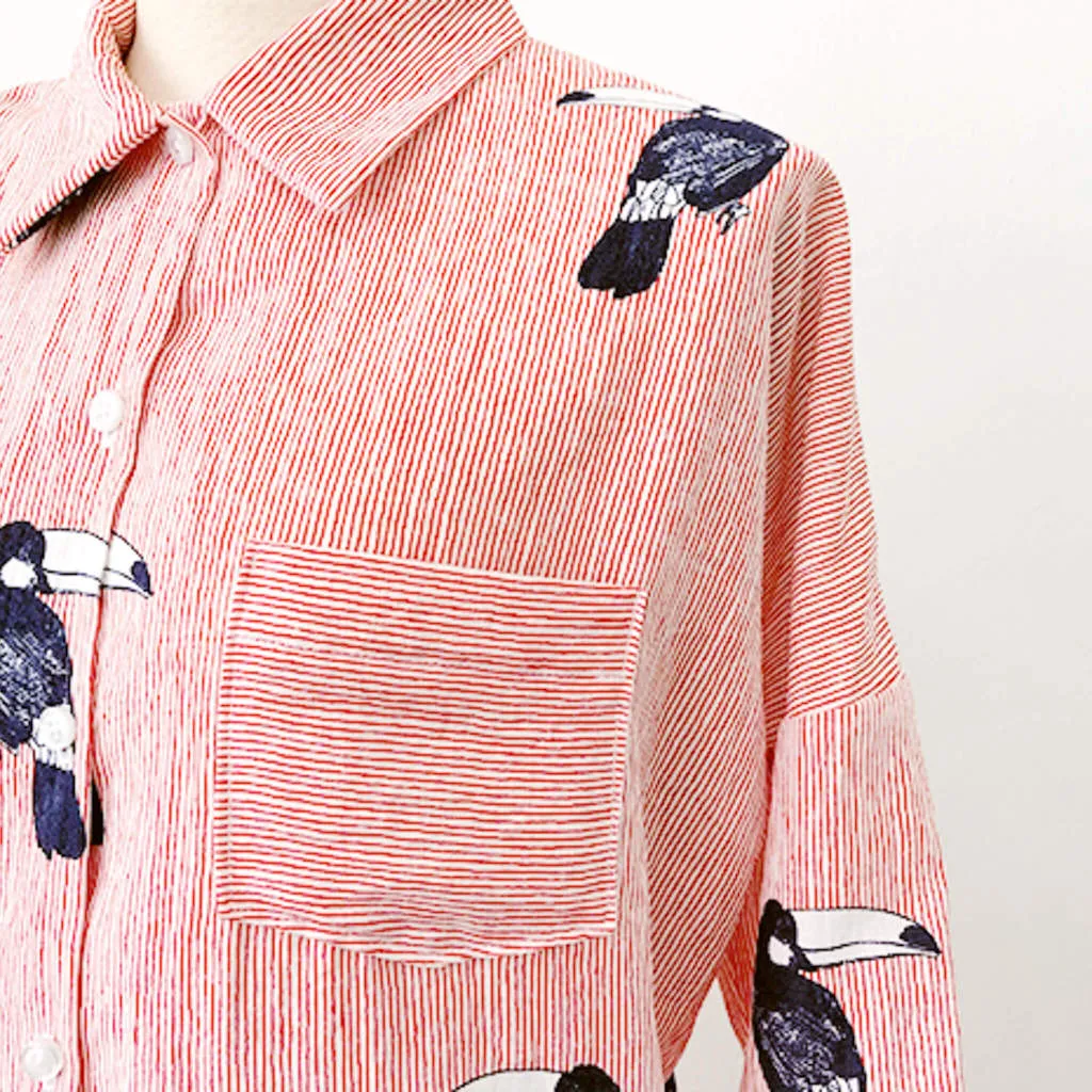 Drop-shoulder Shirtdress
