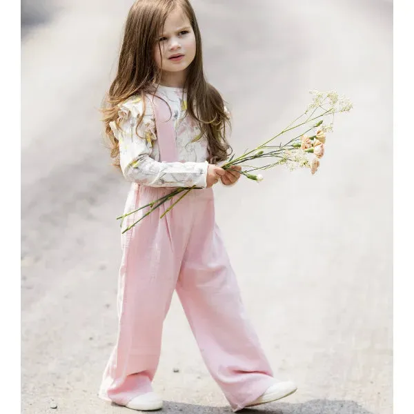 Gauze Jumpsuit & Art Nouveau Floral Tee Set