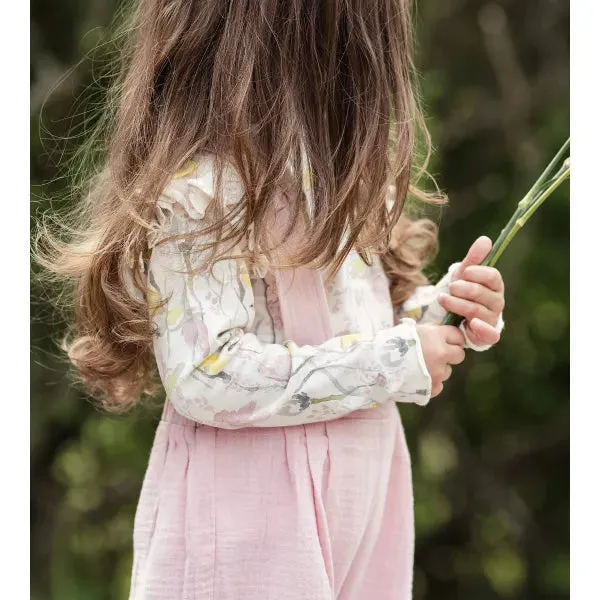 Gauze Jumpsuit & Art Nouveau Floral Tee Set