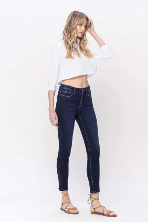 High Rise Dark Wash Skinny Jeans