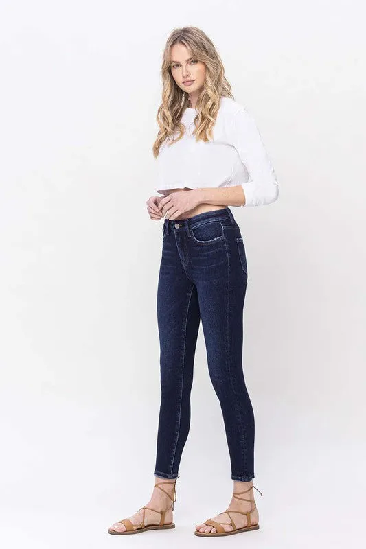 High Rise Dark Wash Skinny Jeans