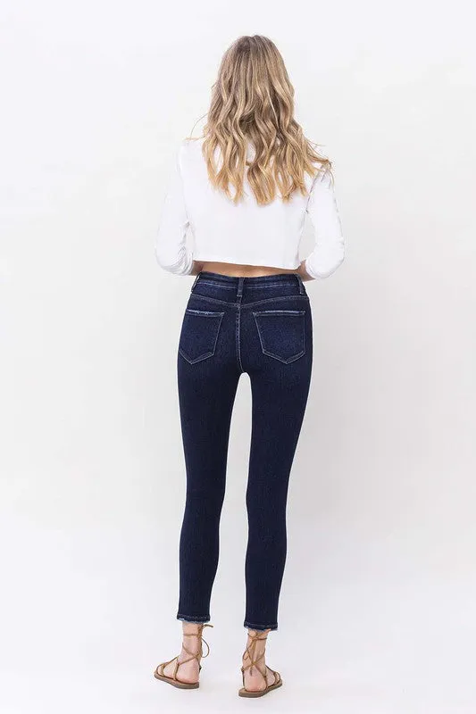 High Rise Dark Wash Skinny Jeans