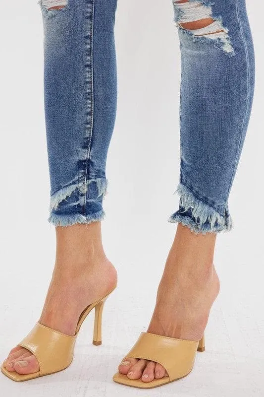 KanCan Mid Rise Ankle Skinny Jeans