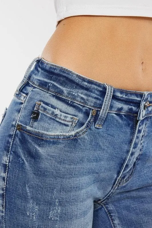 KanCan Mid Rise Ankle Skinny Jeans