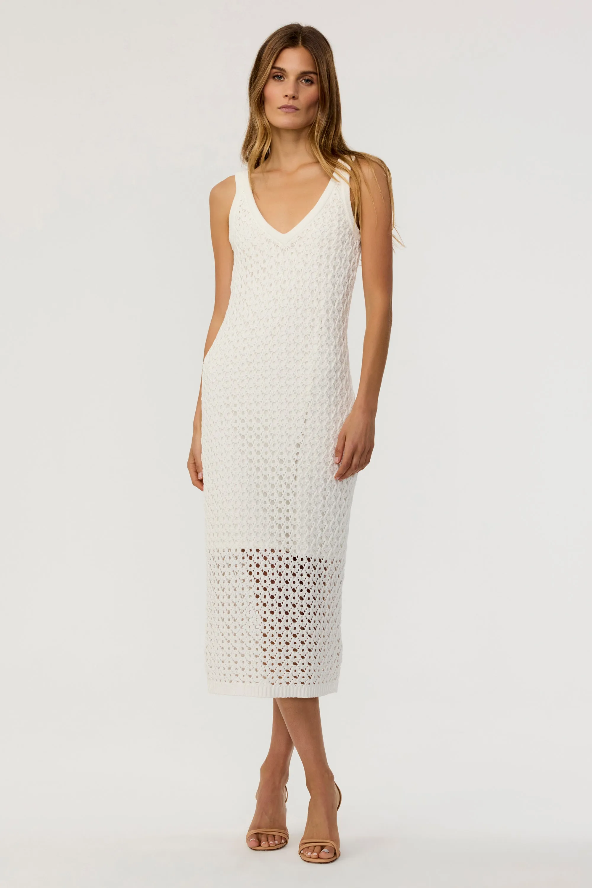 Kayla Crochet Midi Dress