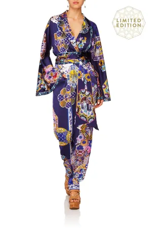 KIMONO SLEEVE JUMPSUIT W/PIPING STAR GAZER
