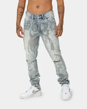 Ksubi Van Winkle Devil Smash Jeans Denim Light