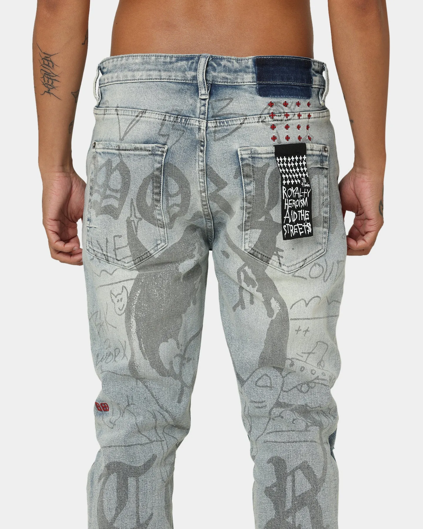 Ksubi Van Winkle Devil Smash Jeans Denim Light