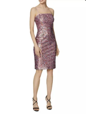 LAUNDRY By Shelli Segal Women's Pink Sequined Cocktail Dress