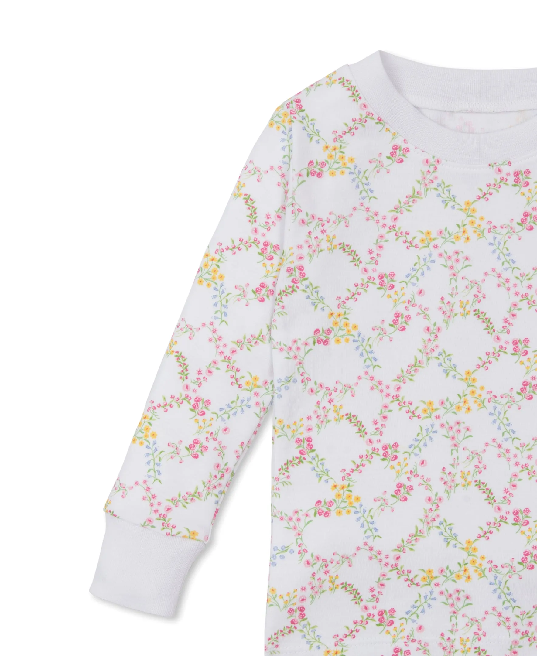 L/S Pajama Set, Garden Trellis