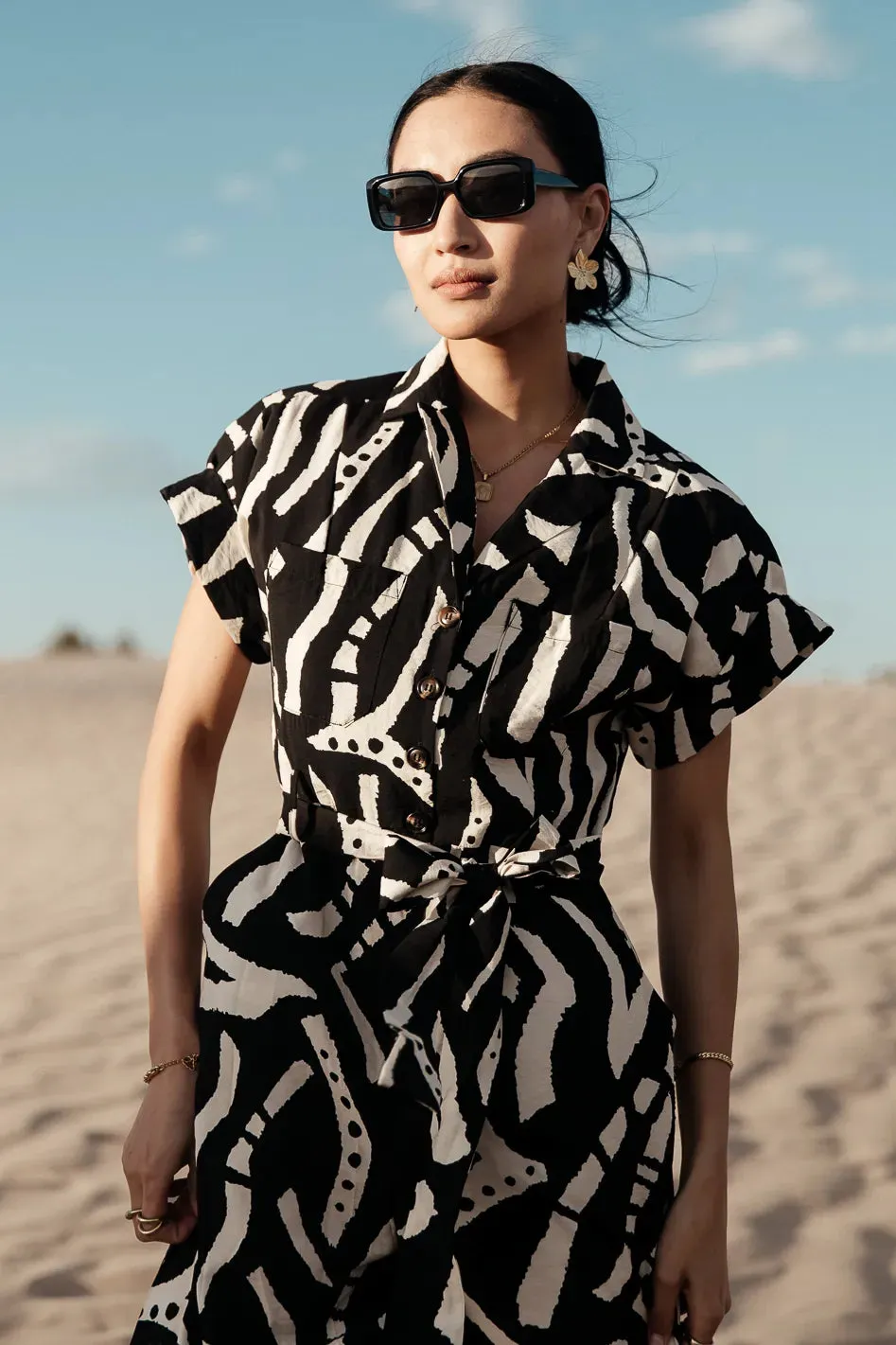 Luca Abstract Print Jumpsuit