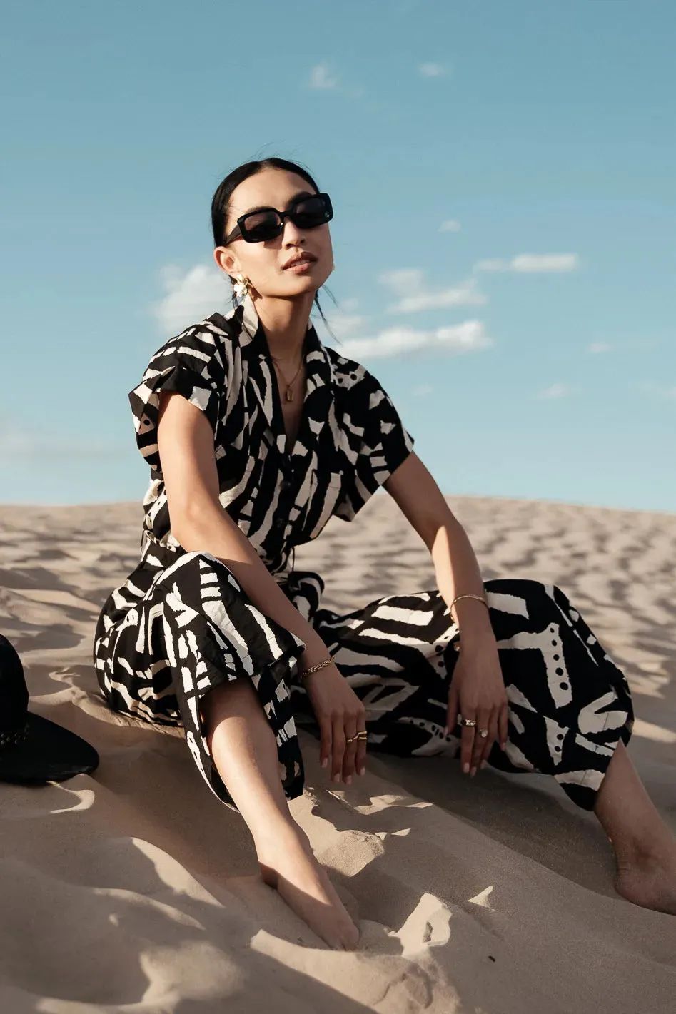 Luca Abstract Print Jumpsuit