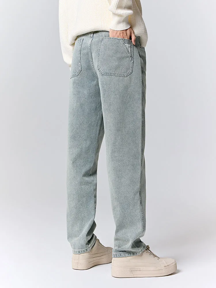 Men's brown straight pants