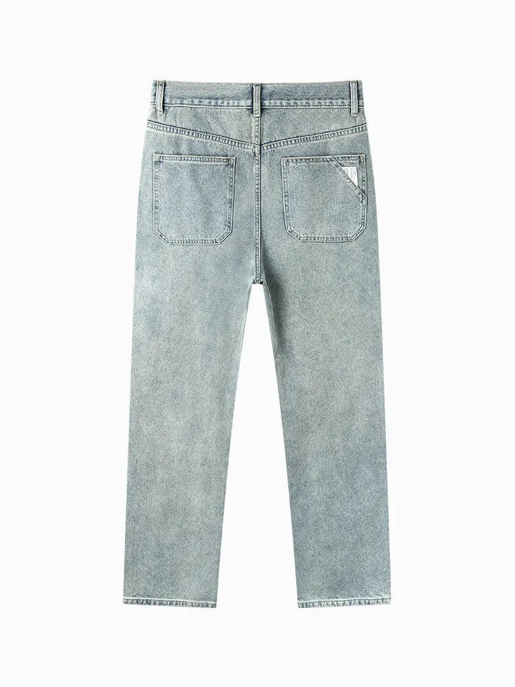 Men's brown straight pants