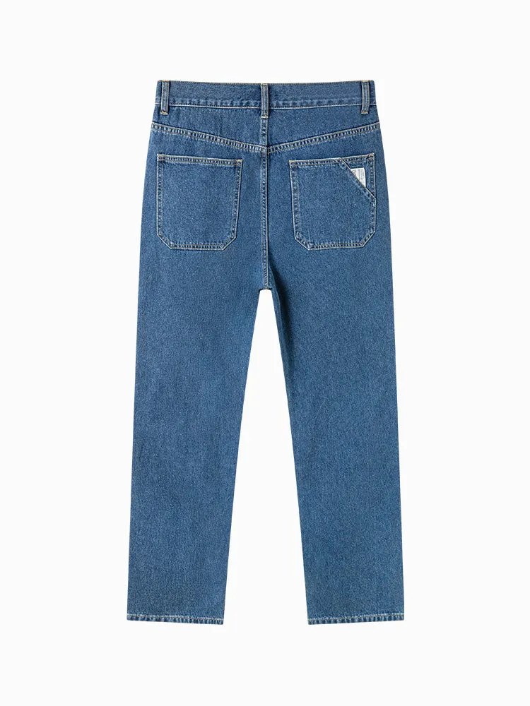 Men's brown straight pants