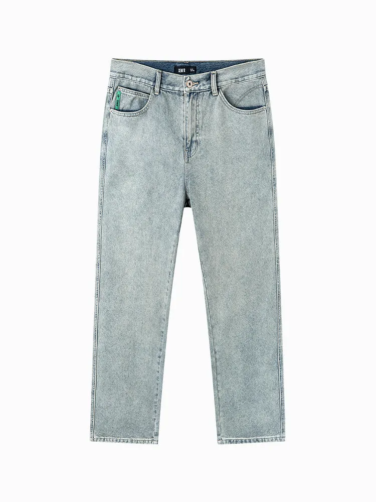 Men's brown straight pants