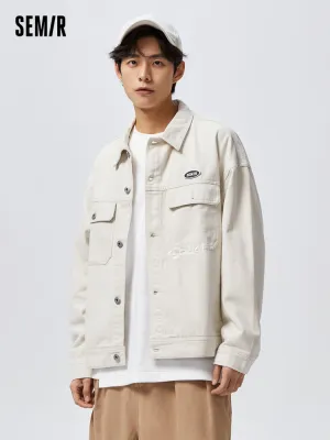 Men's Light Brushed Twill Loose Cotton Jacket
