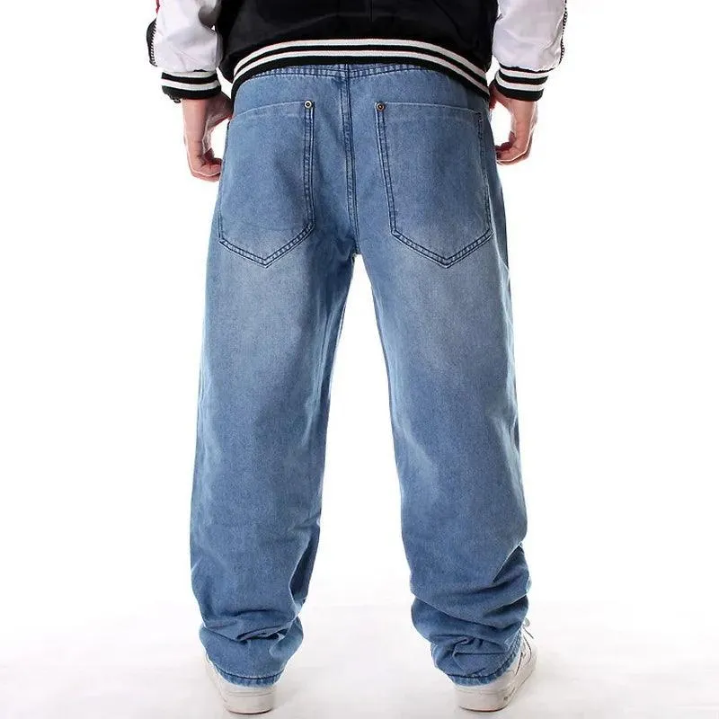 Men's Loose Baggy Style Jeans Light Blue