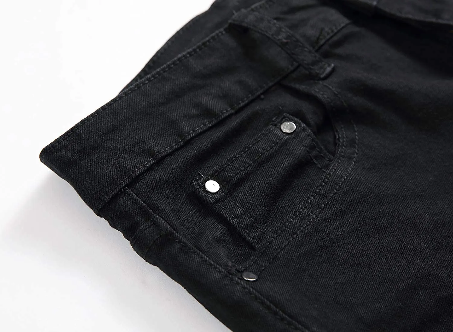 Men's Skinny Fit Rose Patch Jeans