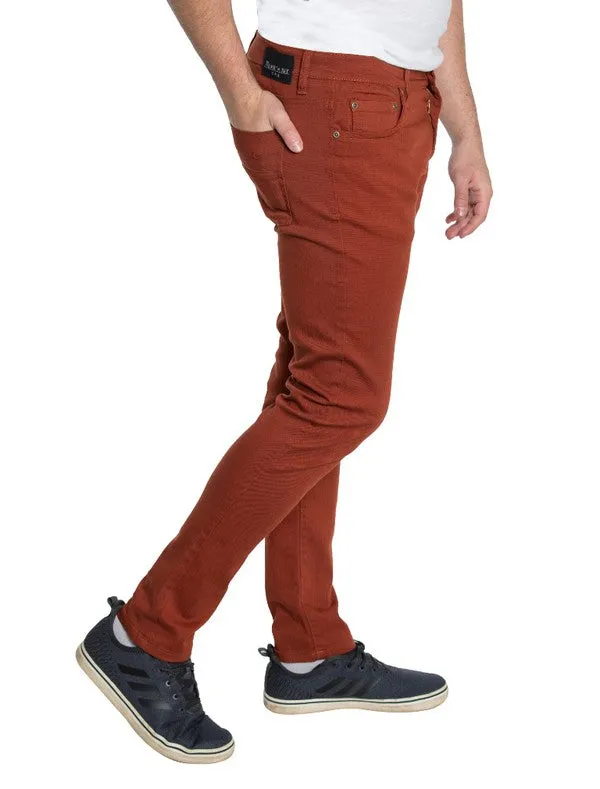 Men's Skinny Jeans in Brick