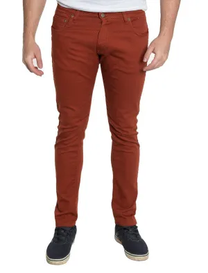 Men's Skinny Jeans in Brick