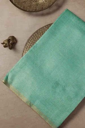 Mint Green Handwoven Tussar saree
