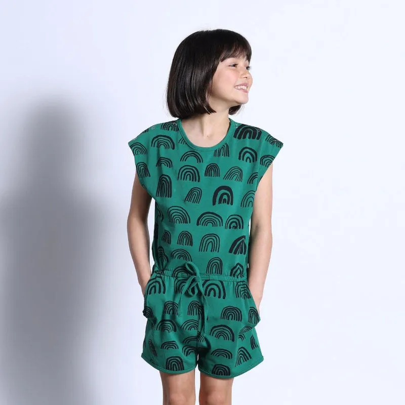 Minti Rainbows Playsuit - Kelly Green