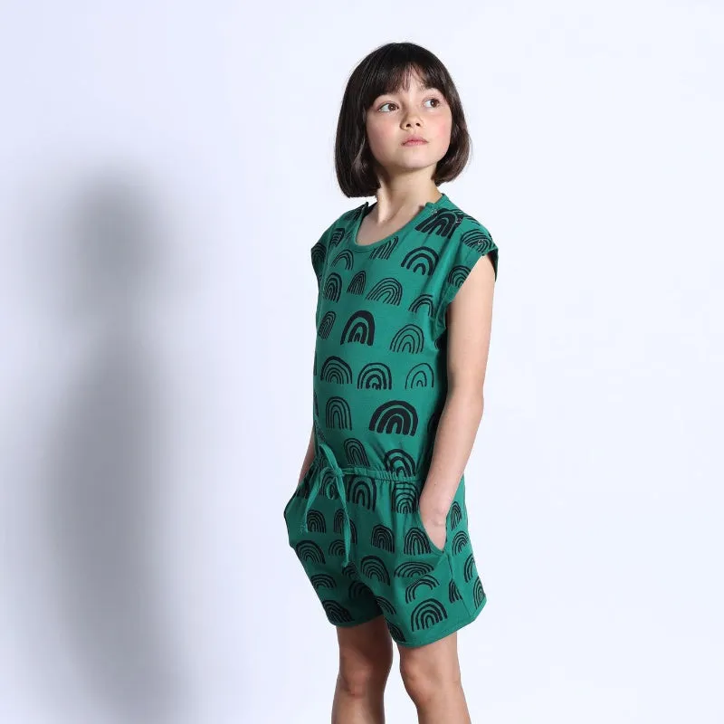 Minti Rainbows Playsuit - Kelly Green