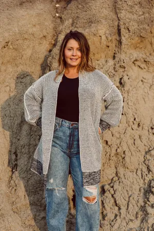 Nathalia Charcoal Long Sleeve Cardigan