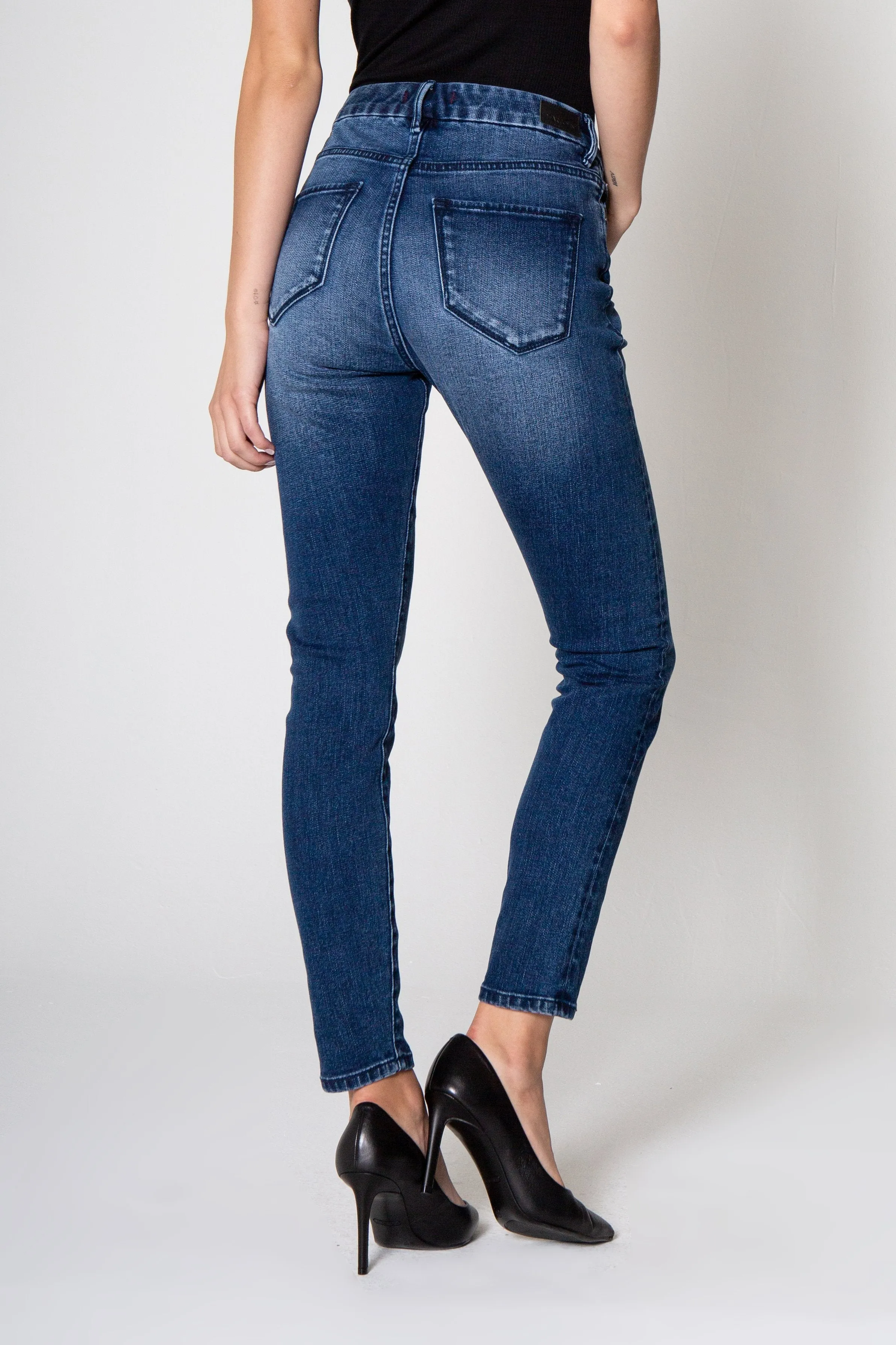 OLIVIA SUPER HIGH RISE ANKLE SKINNY JEANS COLVILLE