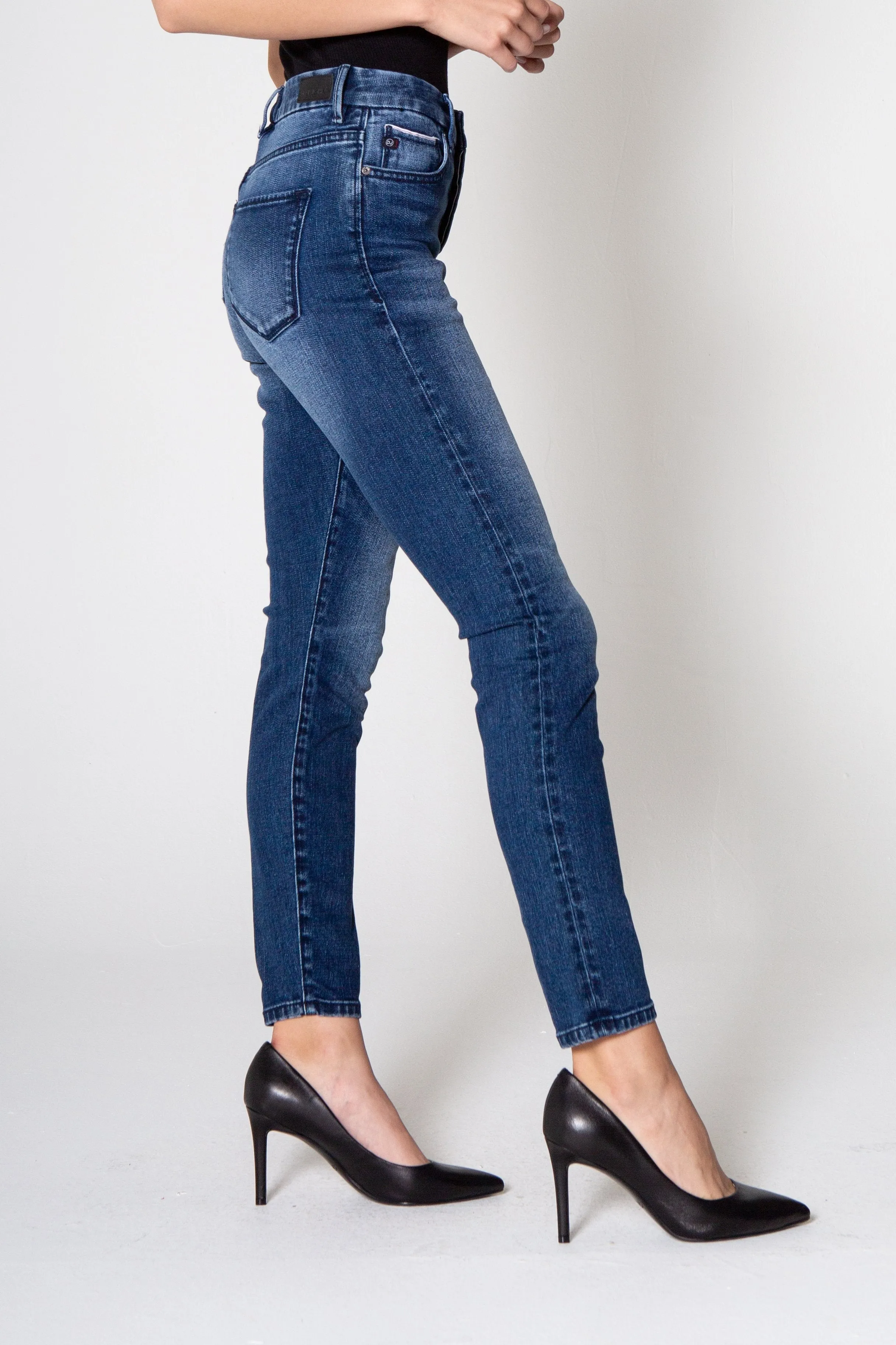OLIVIA SUPER HIGH RISE ANKLE SKINNY JEANS COLVILLE