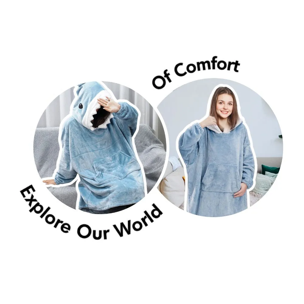 Original Sleepy Sharky™ Super Soft Wearable Shark Blanket Hoodie