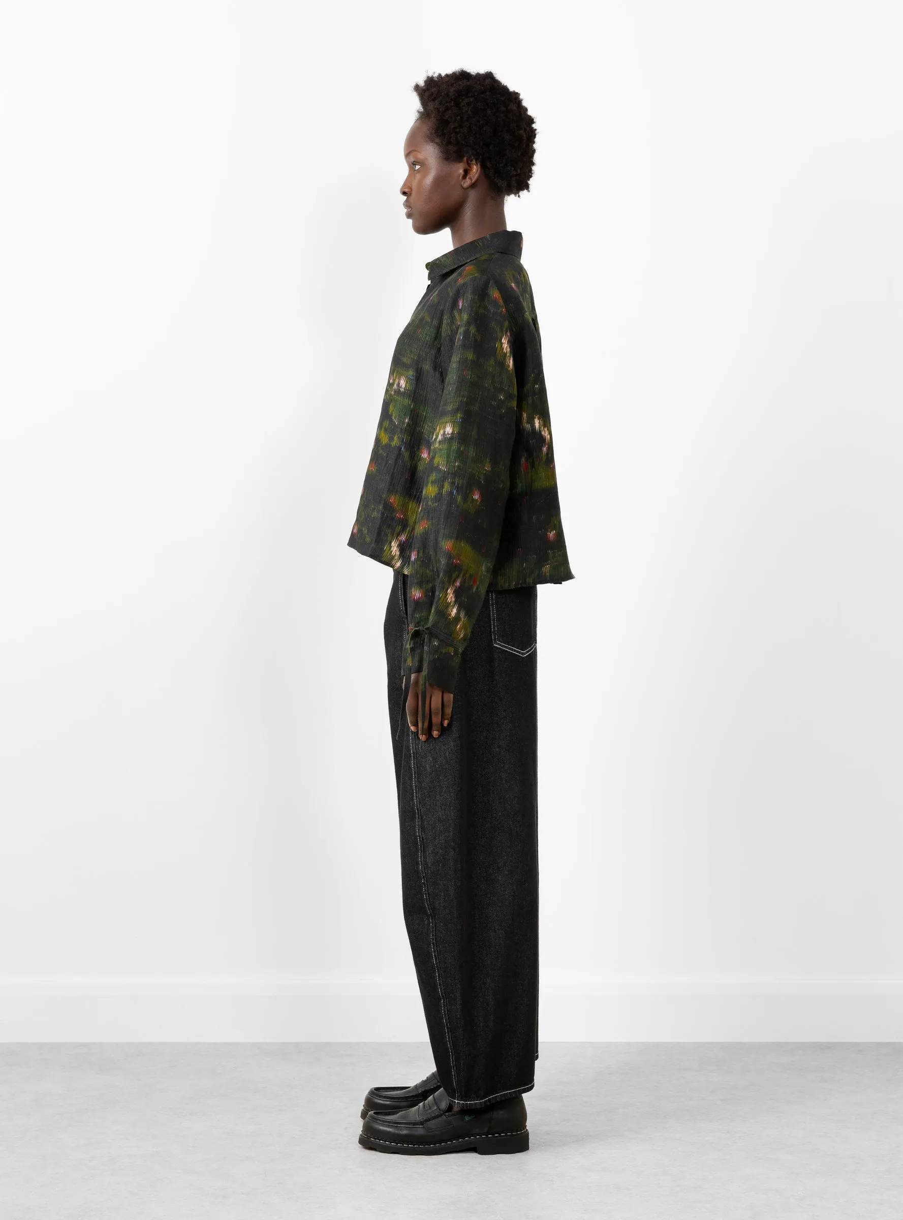 Pull Silk Blouse Dark Bouquet