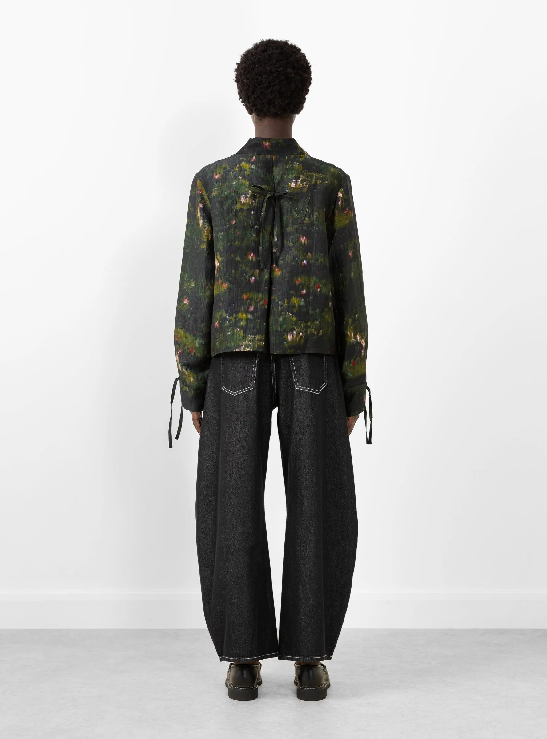 Pull Silk Blouse Dark Bouquet