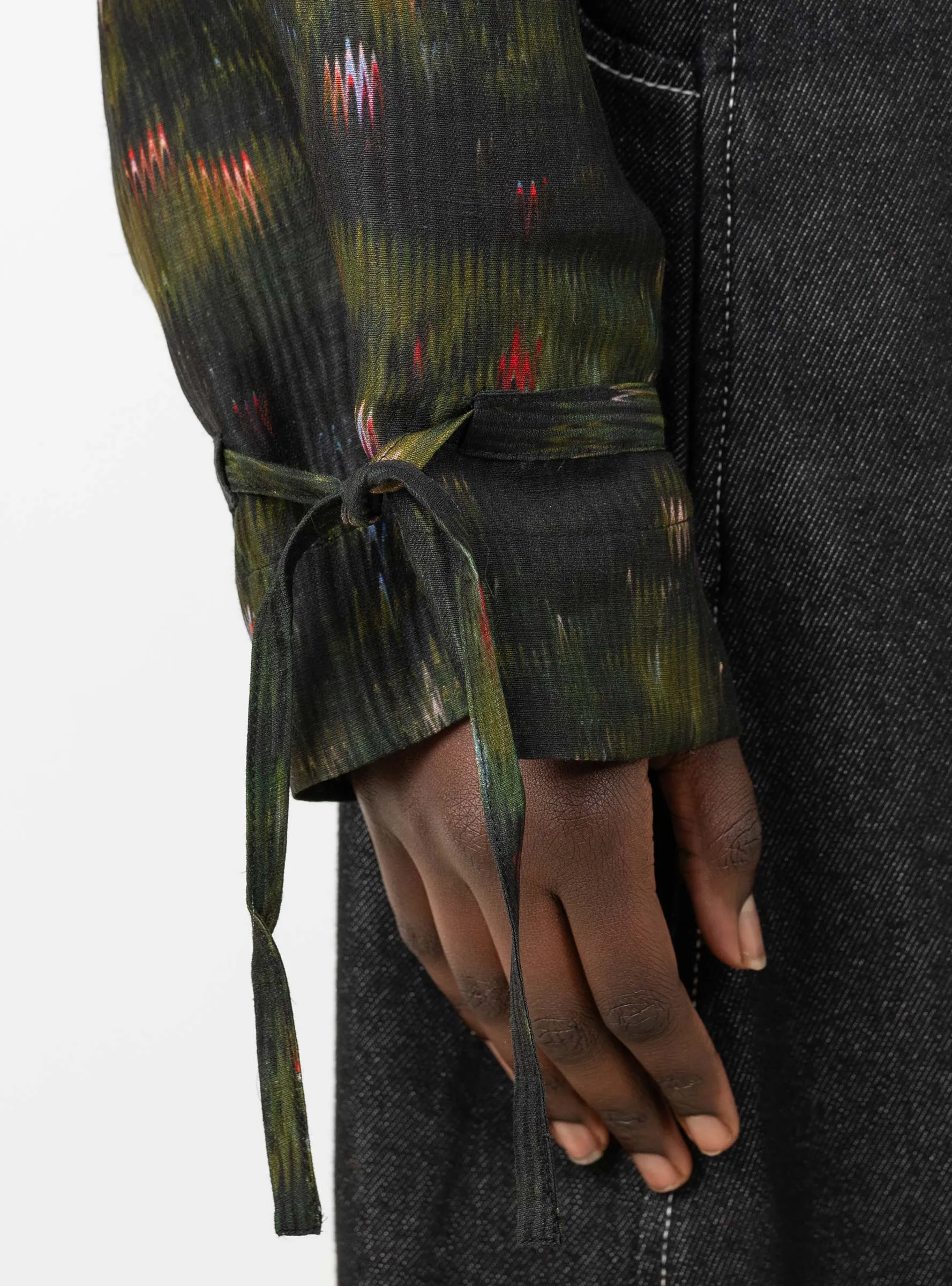 Pull Silk Blouse Dark Bouquet