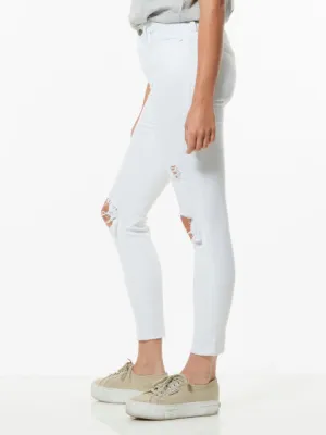 Riders Mid Ankle Skimmer Decon White