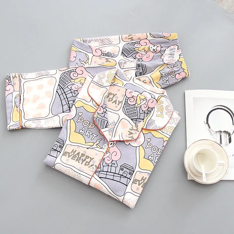Thin Cotton Pajama Set