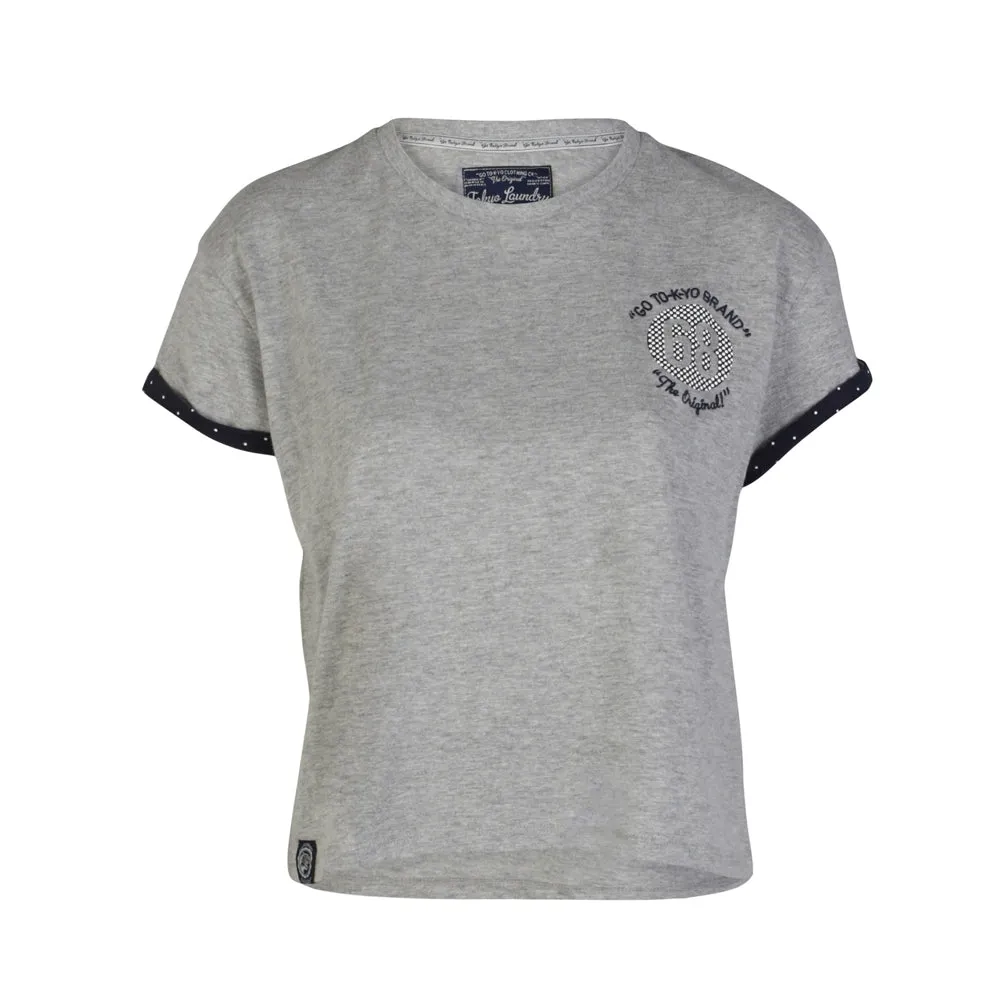 Tokyo Laundry Joy grey Crew Neck T-Shirt
