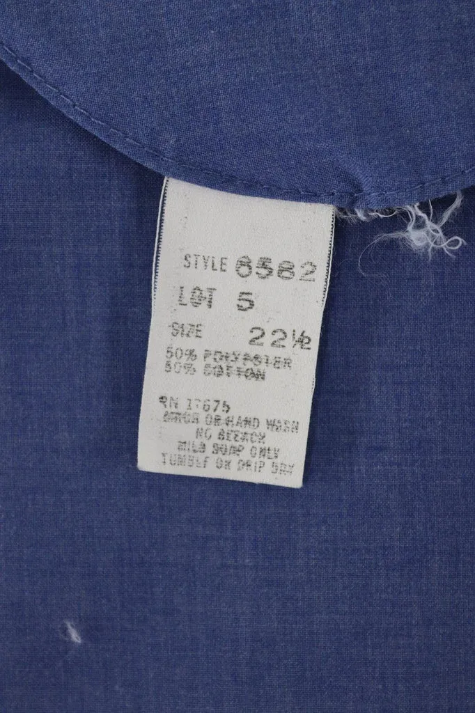 Vintage 1960s Nautical Blue Chambray Romper