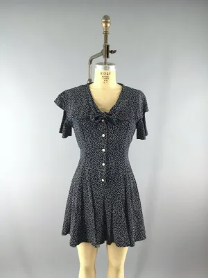 Vintage 1980s Polka Dot Romper