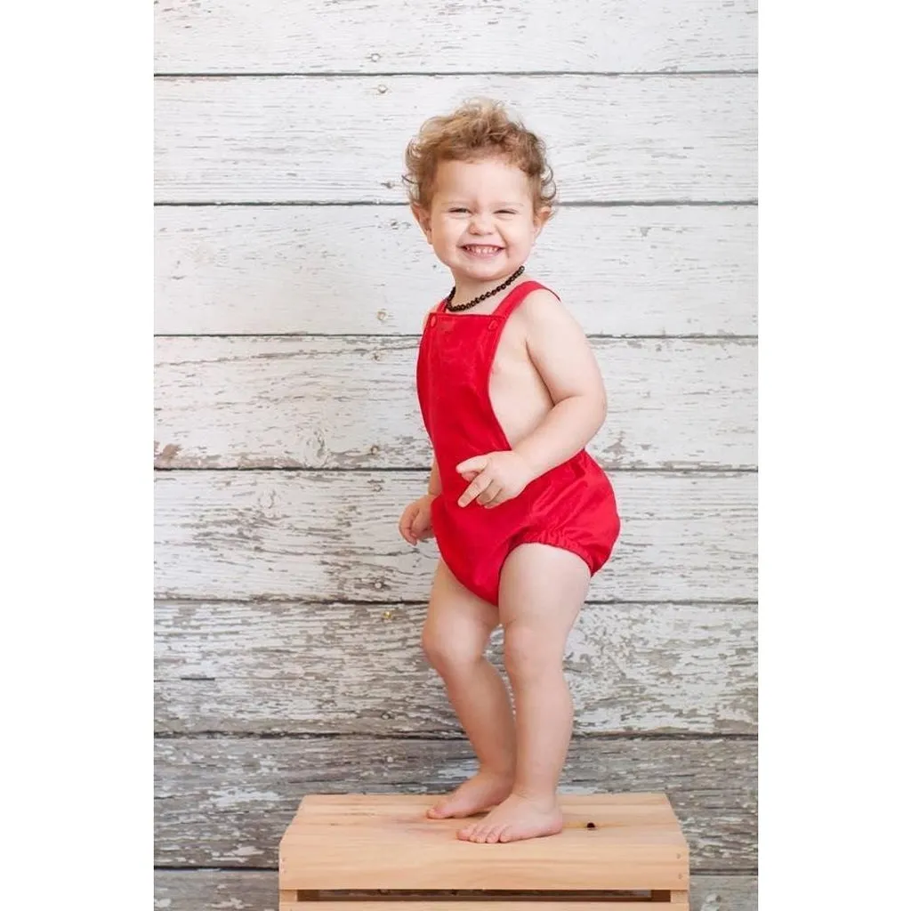 White Boho Baby Romper